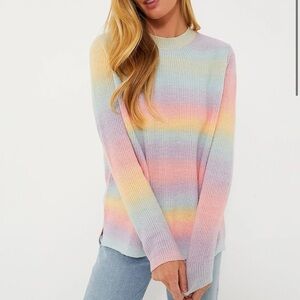 Hyacinth house candy crew neck sweater, pink/blue/orange, Size S E25
